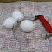 vintage red handled wire Androck Kitchen Whisk