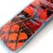 Eco Friendly Recycled Skateboard Keychain - Orange and Black - Punk Rock Skater Fashion by Take Two Skate Shop