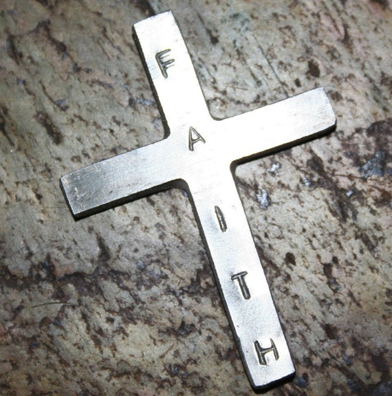 Items similar to Faith Cross Charm on Etsy