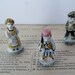 3 Vintage FRENCH MINIATURE FIGURINES - Around the World Feves - Greece - Ireland - Luxomburg - Miniature Santons