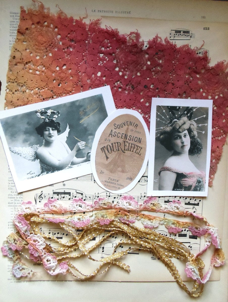 ArT Quilt or Crazy Quilt Fabric Inspiration Kit