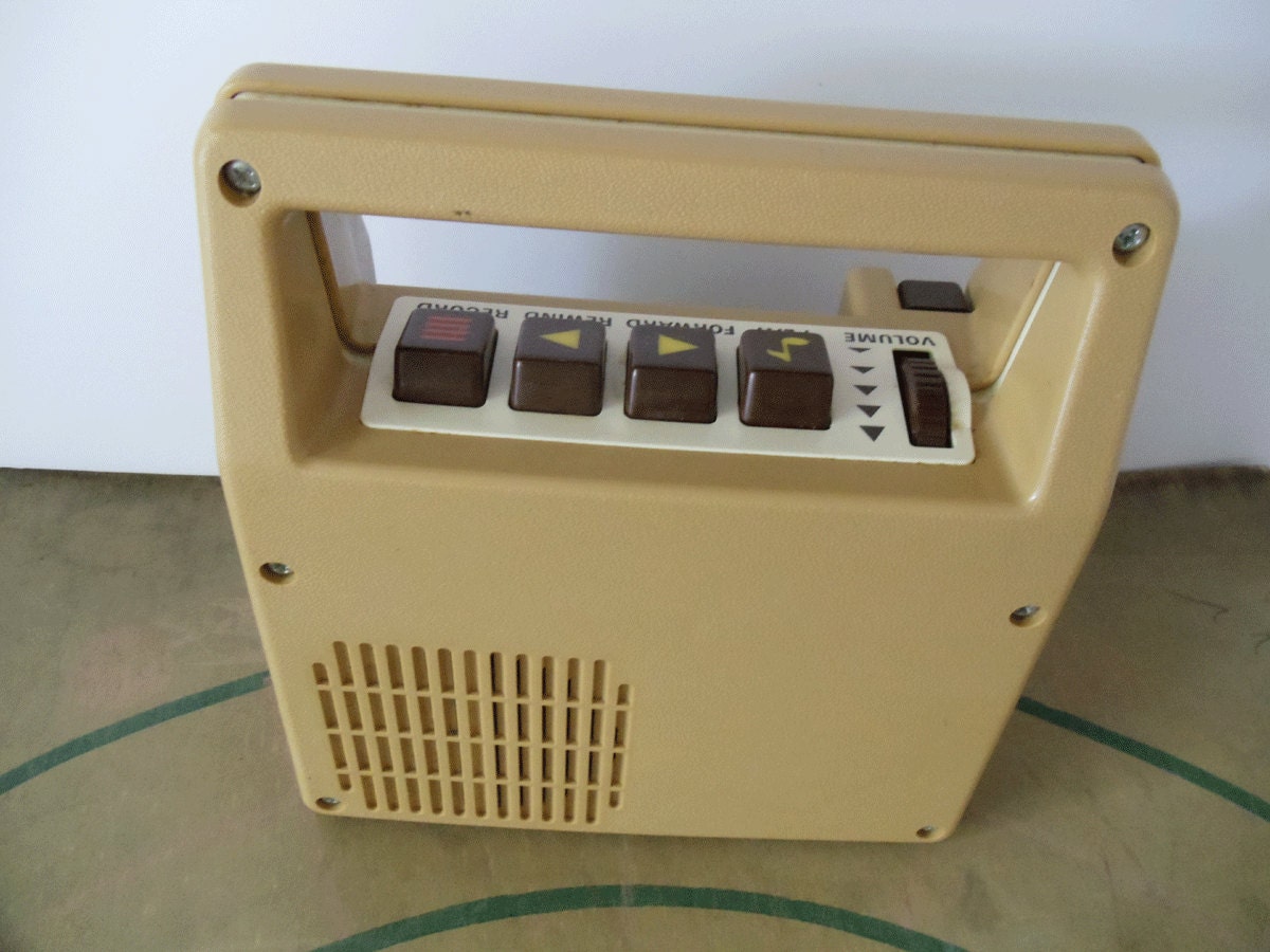 Vintage FISHER PRICE Tape Recorder 1980s by UrbanRenewalDesigns