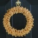SALE-Gold French Beaded Decorative Wreath (Small)