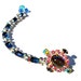 Bracelet, Sapphire Vintage Czech Rhinestones by dabchickvintagegems on Etsy