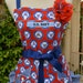 Don't Give Up The Ship ....Navy Inspired Print Apron