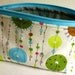 Cotton Zippered Pouch, Beads pattern