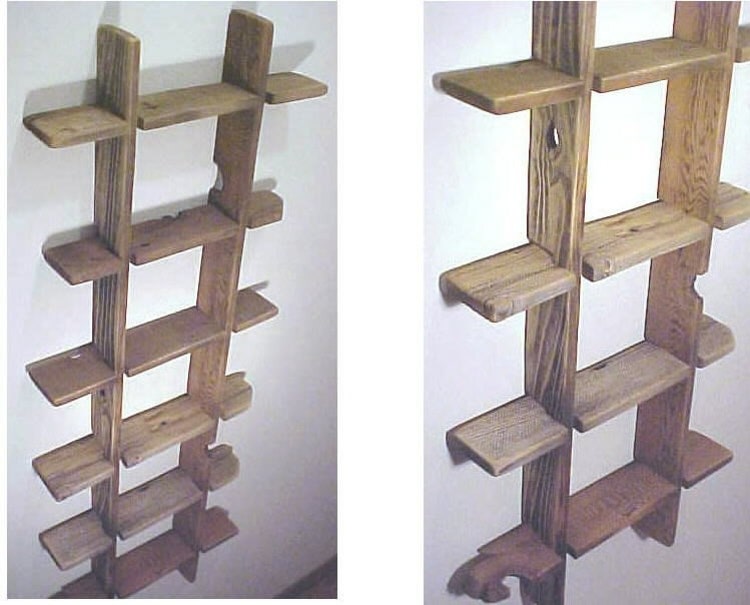 SHELVING NIC/NAC SHELVING BARNWOOD ART M by OLDGLORYWOODCRAFTS