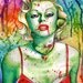 Marilyn Monroe Zombie Doll 18x24 inch poster sized art print
