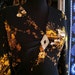 Vintage Black and Golden Psychedelic Floral Print Maxi Dress M-XL