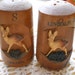 Wooden Souvenir Lincoln Nebraska Deer Salt and Pepper Shakers - Vintage and Collectible