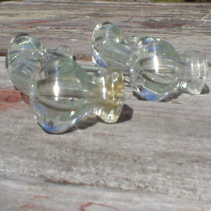 Vintage Glass Drawer Pulls handle 2 Haute Juice