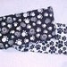 Male Dog Diaper Belly Band Wrap Dog Black Flannel Scribble Dog Paw Prints Custom Size To 22 Inch