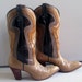 Vintage 1970's Dingo Cowboy Western Boots 7.5 N