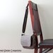 Small Messenger Bag - Brown Vegan Leather