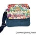 Impressionist Cross Body Bag - Blue Denim Purse