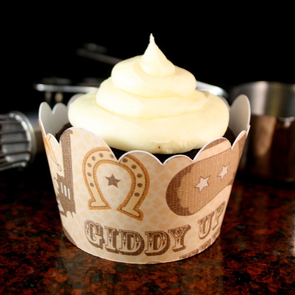 Giddy Up Cowboy Cupcake Wrappers