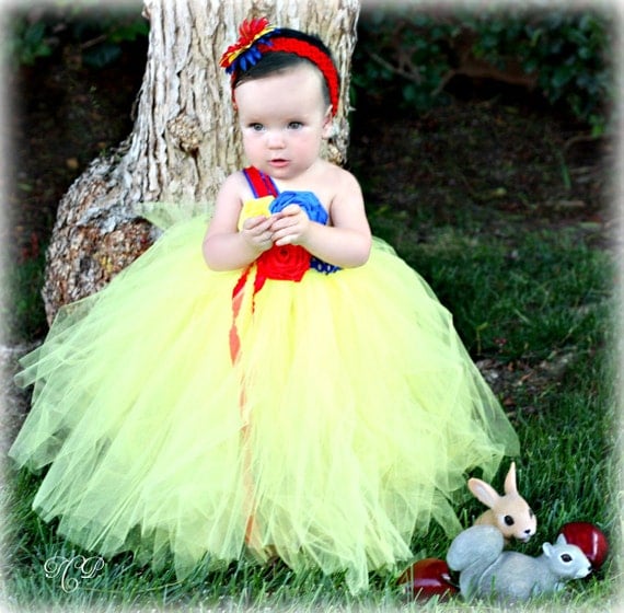 Snow White Toddler Tutu Dress 2T months to 4T