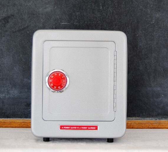 Vintage Toy Combination Safe Bank