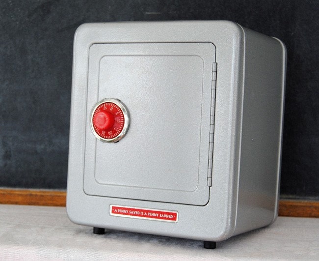 Vintage Toy Combination Safe Bank