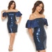 80s Prom Dress Sequin Party Dress Navy Blue Bodycon NYE Holiday Dress Off The Shoulder Hourglass 1980s Glam /S ize S M Small Medium