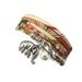 Wrap Bracelet made with Japanese Chirimen Cord and Lucky Elephant Charm and Pearl, yoga jewelry, wrapped wrapping bracelet, wrap around