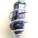 Pendulum Spiral Wrapped Snowflake Obsidian Gemstone