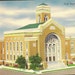 Amarillo Texas First Baptist Church Unused Vintage Linen Postcard