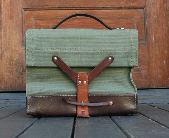 army canvas satchel