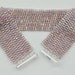 Light Amethyst AB Peyote Bracelet, Beaded, Woven, Silver Clasp