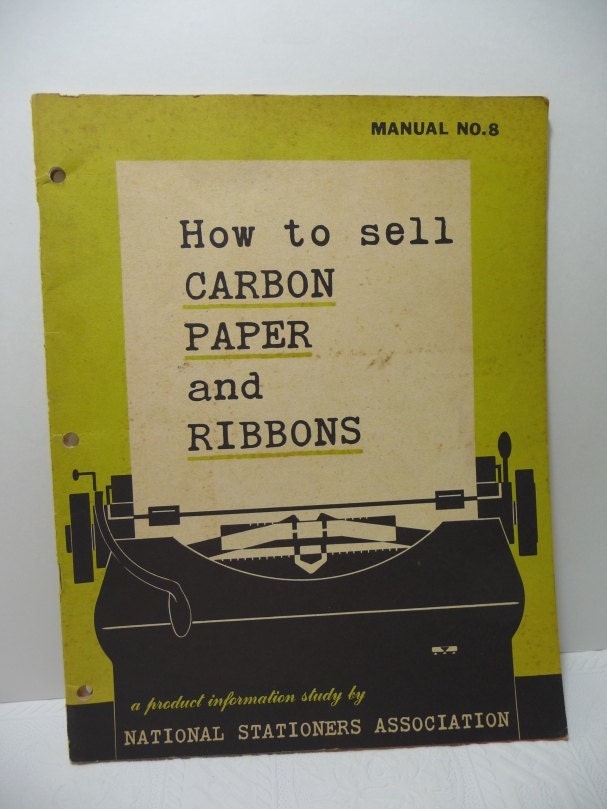 Carbon Paper Typewriter Ribbons Vintage 1950 by TeePeeFullOfCrap
