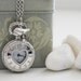 Sweetheart Birdie Silver Pocket Watch Necklace (PW-16)