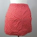 1960s Vintage Apron Red and White Four Pocket