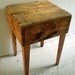 Shipping Crate Side Table (Arm and Hammer)