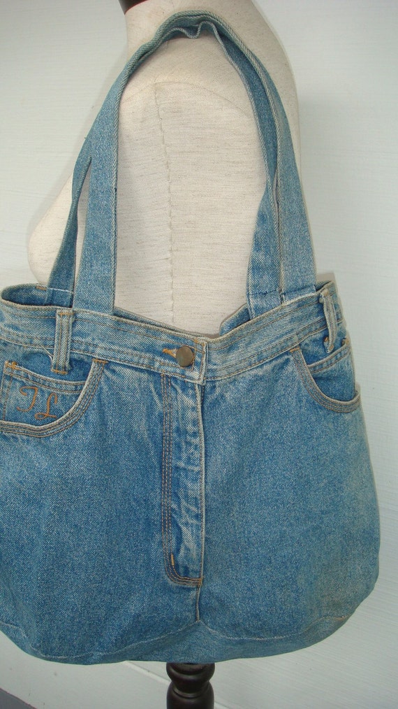 Handmade Denim Jeans Tote Bag