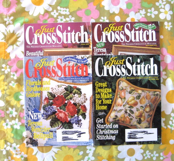 Just Cross Stitch Magazine back Issues lot of 4