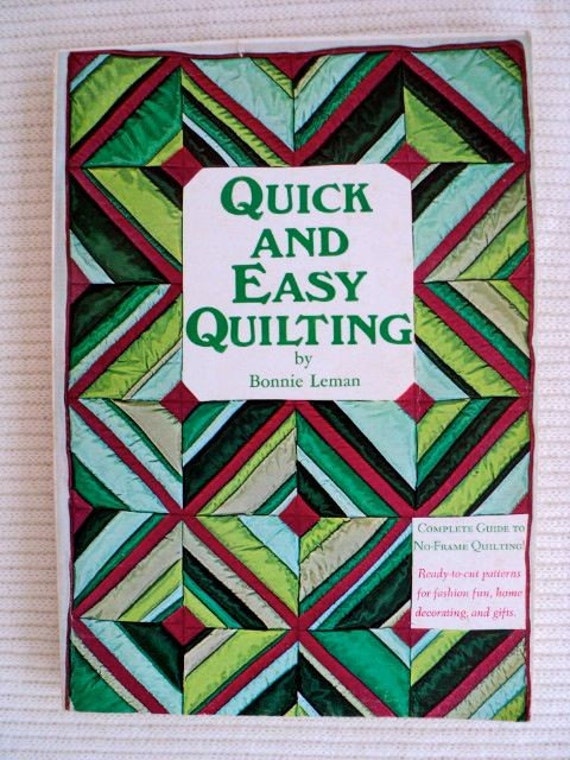 Items similar to Vintage Quick and Easy Quilting Soft Cover Book on