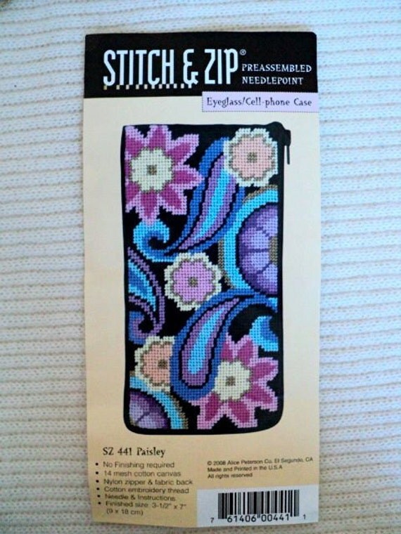 Eyeglass / Cell Phone Case Needlepoint Kit by DocksideDesignsEtc