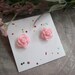 Perfectly Pink Rose Surgical Steel Post Earrings