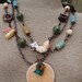 It's Spring In the Ozarks - Earthenware Pendant, Multi-Strand Necklace Multi-Media