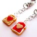 Peanut Butter and Jelly Purse Charms - Bag Charms - Best Friends BFF - Kawaii Cute Polymer Clay Food