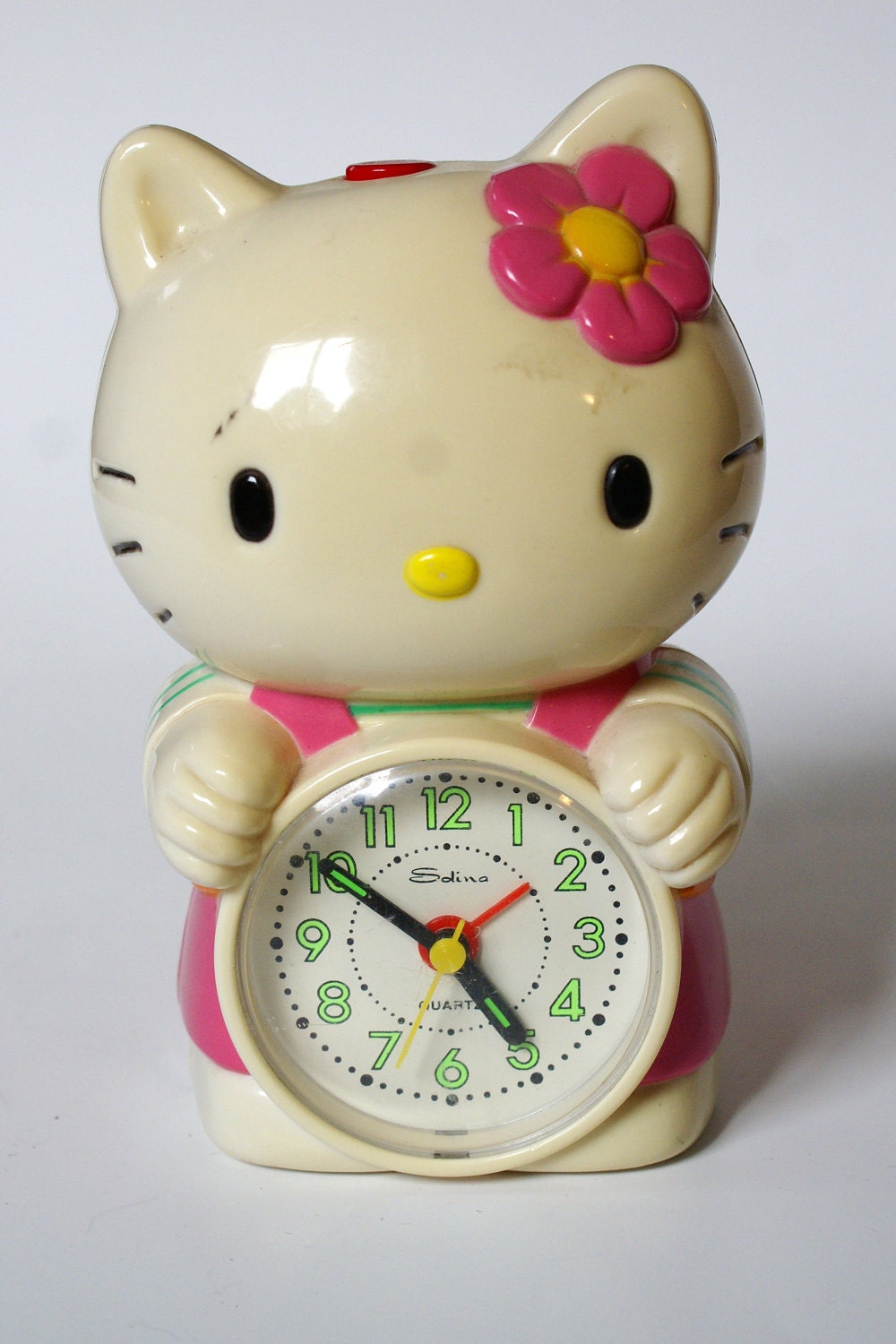 vintage hello  kitty  alarm clock 80s