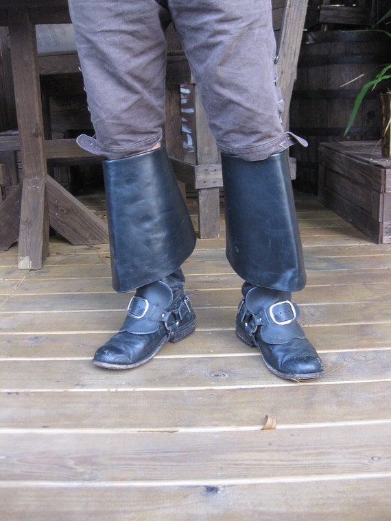 17th Century Leather Buckled Boot Straps / Musketeer / Pirate
