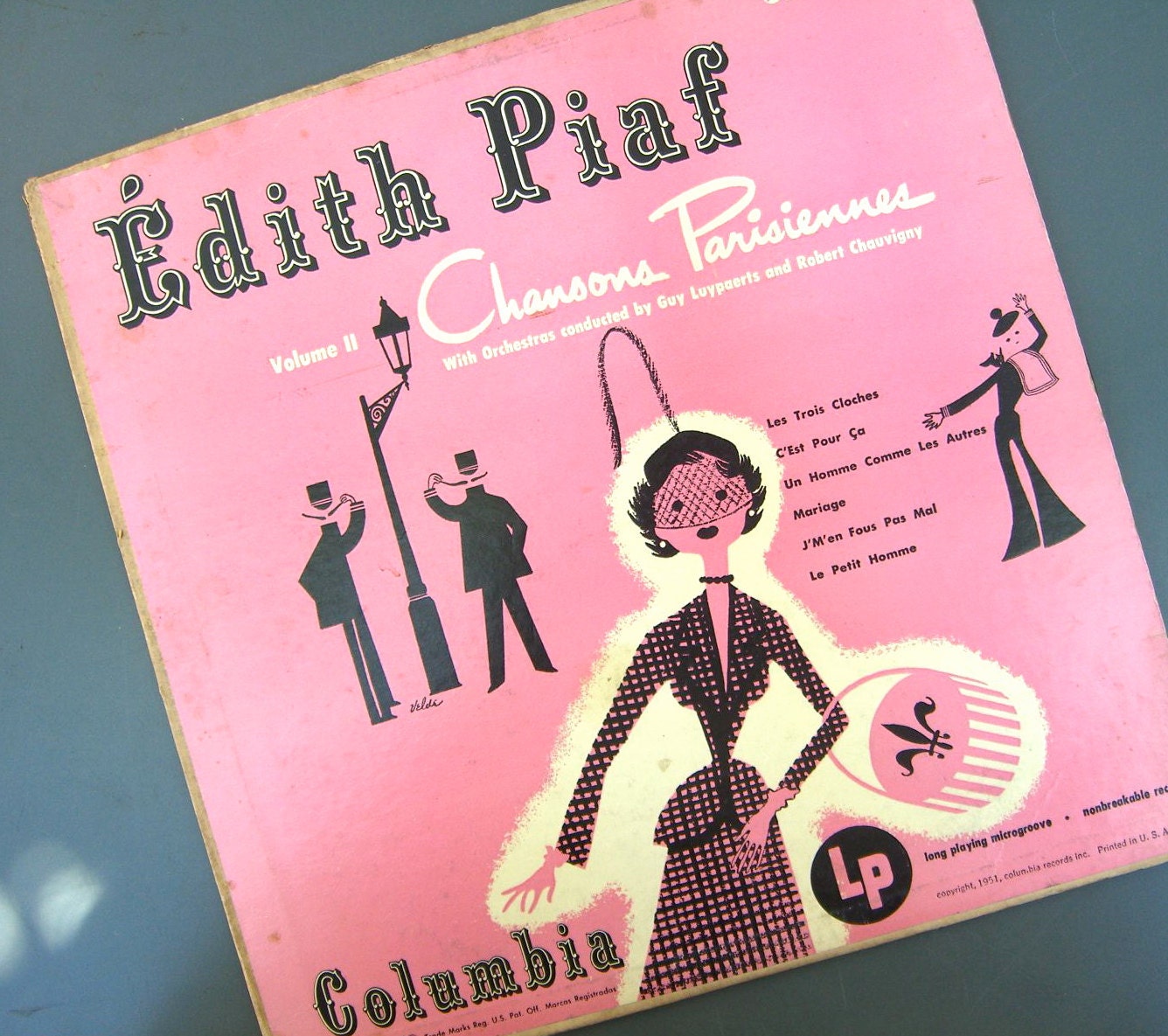 Edith Piaf Record 10 LP Chanson Parisiennes