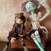 Art Dolls Victorian Goth Creepy Corpse OOAK boy dolls Benny and Boyd RESERVED