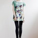 Turquoise Dancing Tee in Silk