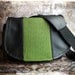 Pre-Order - Lime Green Circles and Leather DSLR Camera Bag - Medium