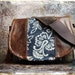 Leather Camera Bag - Denim Floral Medium DSLR - Pre-Order