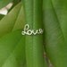 Silver wire LOVE Ring.