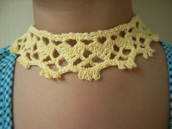 Spring Sweetheart necklace Crochet PDF Pattern