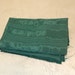 Marbled emerald green taffeta fabric remnant